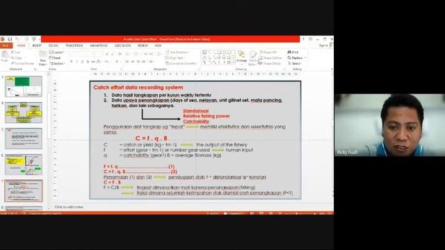 KULIAH DINAMIKA POPULASI DAN MATERI ANALISIS CATCH AND EFFORT смотреть онлайн