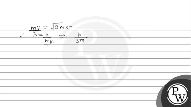 The ratio of de Broglie wavelength of molecules of \( \mathrm{H}_{2} \) and \( \mathrm{He} \) at... смотреть онлайн