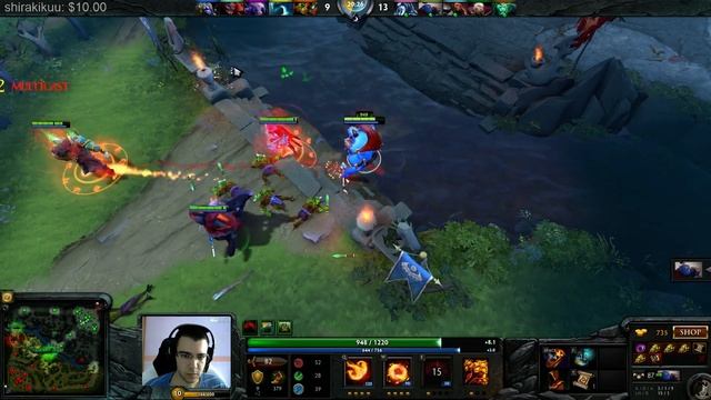 Supporting Like a Boss, Dota 2 Ogre Magi Gameplay LIVE Commentary смотреть онлайн