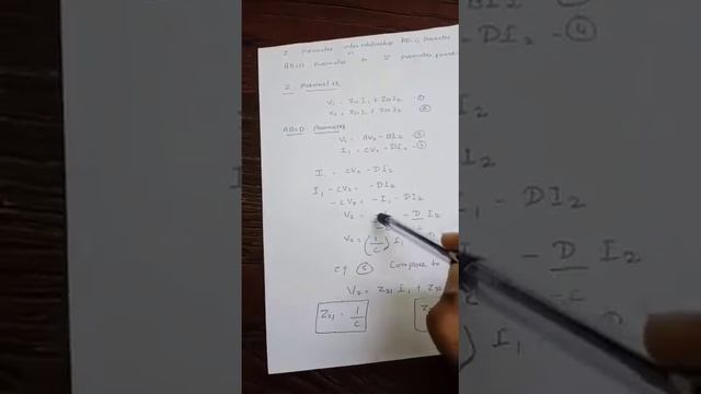 Z parameter interrelationship in terms of ABCD parameter смотреть онлайн