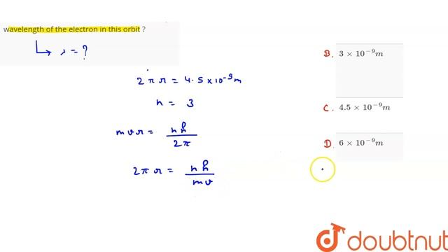 The circumference of the third Bohr orbit of an electron is `4.5xx10^(-9) m` . What is смотреть онлайн