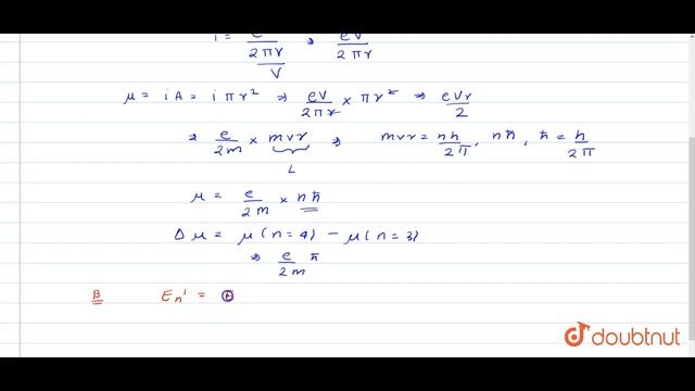 Calculate the change in magnetic dipole moment when the electron in a `H-`atom makes a transition смотреть онлайн