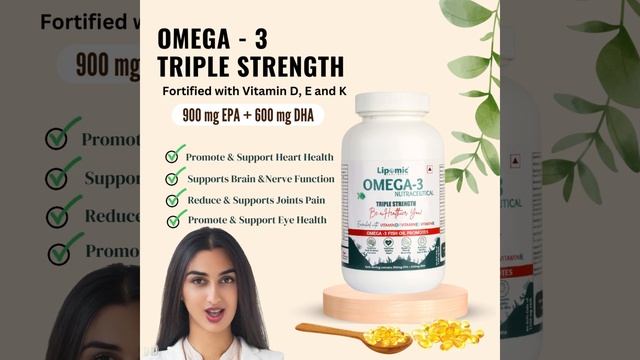 Benefits Of Triple Strength Omega 3 Capsules - Lipomic Healthcare смотреть онлайн