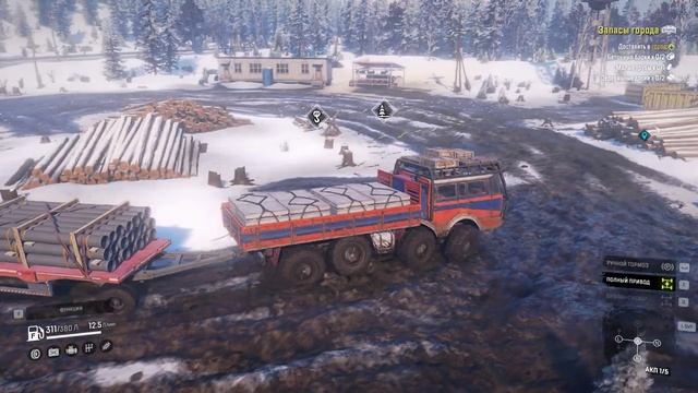 SnowRunner - АЛЯСКА - КОНТРАКТ - ЗАПАСЫ ГОРОДА #snowrunner смотреть онлайн