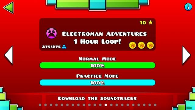 Electroman Adventures by Waterflame | 1 Hour Loop смотреть онлайн