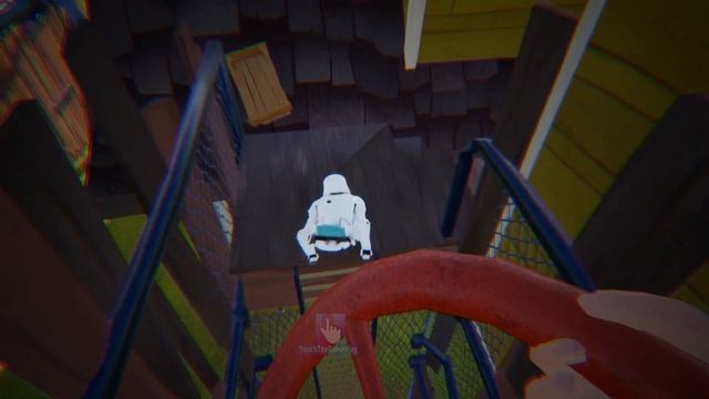 Hello Neighbor - My New Neighbor Star Wars 7 Storm Trooper Act 2 Trampoline Gameplay Walkthrough смотреть онлайн