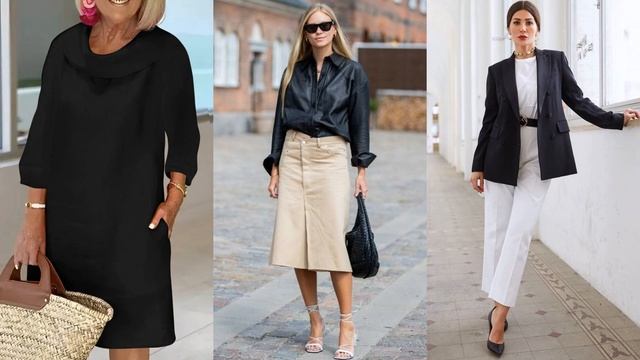 КАК НОСИТЬ ЧЕРНЫЙ ЦВЕТ В ГАРДЕРОБЕ ДЛЯ ЖЕНЩИН 50+ ❤️ЭЛЕГАНТНЫЙ СТИЛЬ❤️ смотреть онлайн