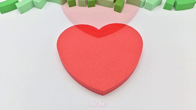Satisfying Video | How To Make Watermelon Heart with Kinetic Sand & Clay Cutting ASMR смотреть онлайн