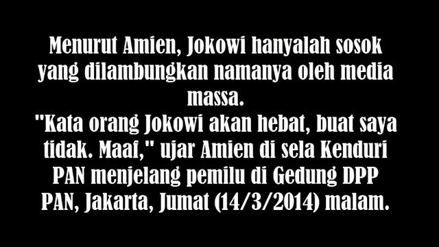 Amin Rais Kesal Jokowi Jadi Capres 2014 смотреть онлайн