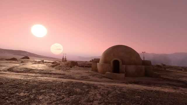 Tatooine Desert Scene - (Star Wars Battlefront) - [Live Wallpaper] 4K смотреть онлайн