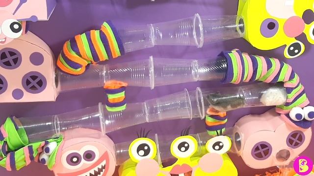 ЛАБИРИНТ из СТАКАНЧИКОВ и МОНСТРОВ для ХОМЯЧКОВ/ КТО ПЕРВЫЙ ПРИДЕТ К ФИНИШУ смотреть онлайн