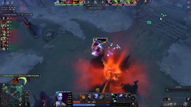 How to lane mid queen of pain (Malr1ne) vs ember spirit - Dota 2 смотреть онлайн