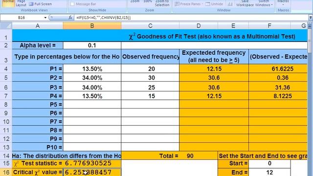 10_1b Chi square Goodness of Fit test, Test to see if data is normally distributed Part 1 смотреть онлайн