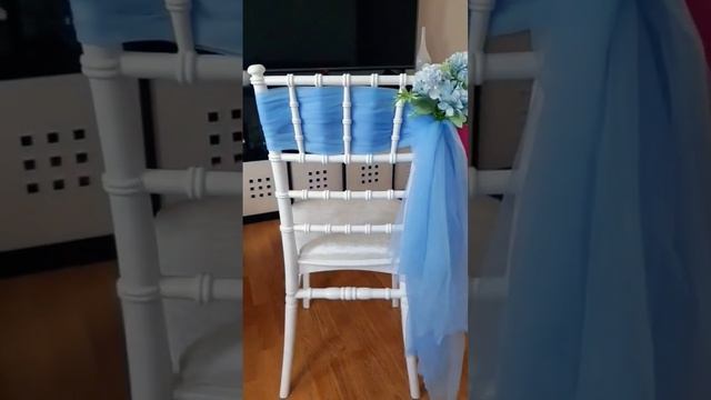 Perfect chair sashes styles for your next event. #wedding #eventdecor #birthday #viral #decoration смотреть онлайн