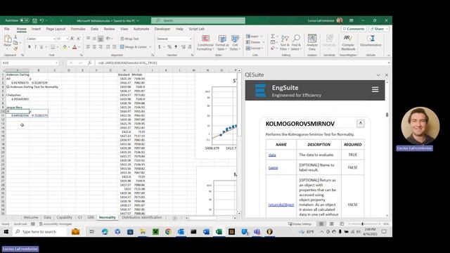 Normality in Excel - Kolmogorov-Smirnov Test смотреть онлайн
