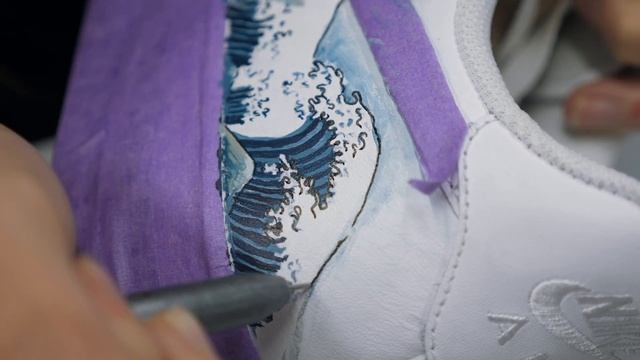 NIKE AIR FORCE 1 "WAVES" CUSTOM - THE SNEAKER LAUNDRY смотреть онлайн