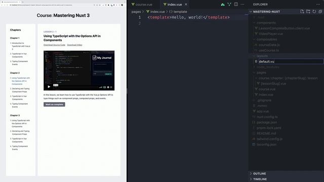 022-Mastering Nuxt - Understanding Layouts - HD смотреть онлайн