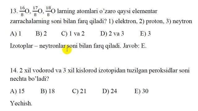 Elementar zarrachalar masala 1 dars смотреть онлайн