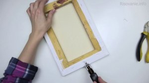 Как снять холст с подрамника