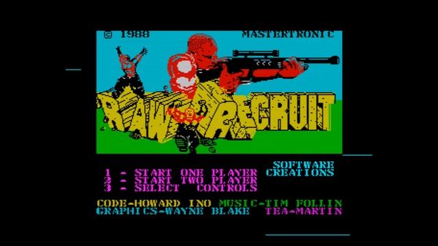 ZX Spectrum Music - Raw Recruit - Title Music - Tim Follin - AY + 1-bit Beeper смотреть онлайн
