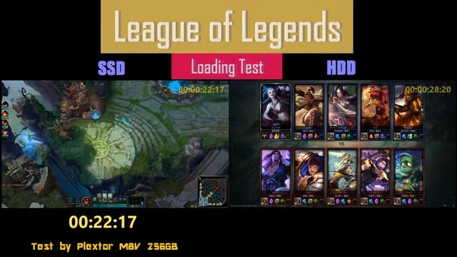 M8V vs. HDD loading test of League of Legends смотреть онлайн