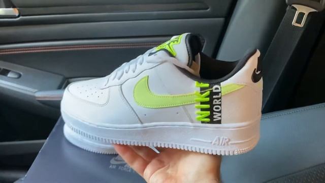 Nike Air Force 1 Low Worldwide White Volt shoes смотреть онлайн