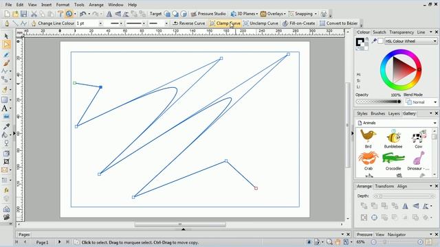 Serif DrawPlus X8 Tutorial - Drawing B-Spline Curves смотреть онлайн