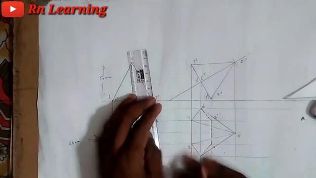 projection of solids hexagonal pyramid || hexagonal pyramid ||Rn Learning смотреть онлайн