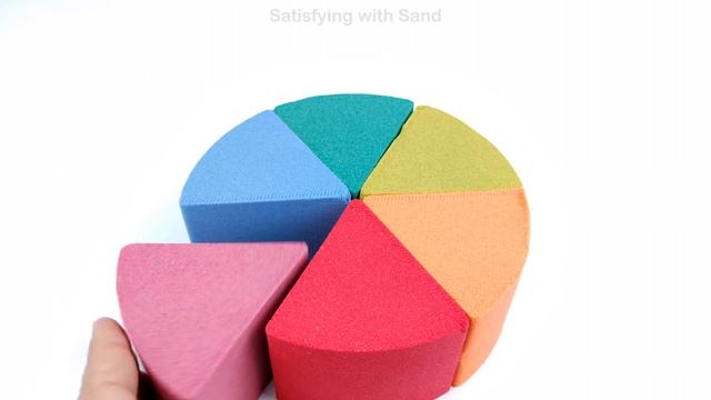Satisfying Kinetic Sand Rainbow Cake Cutting ASMR Video - Satisfying with Sand смотреть онлайн
