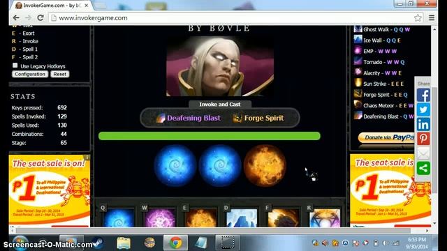 Invokergame(simulator) Gameplay