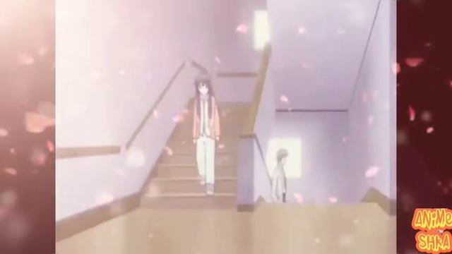 Аниме клип 💞 Глядя на полумесяц❣️Рика и Яичи 💞Я Тебя Никогда Не Забуду 😩