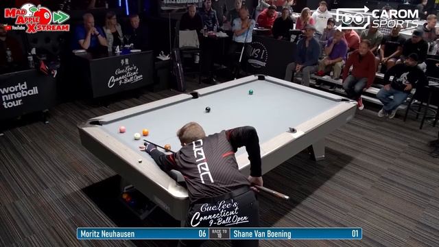 Shane Van Boening Vs Moritz Neuhausen - US 1 Billiards CueLee's Connecticut 9 Ball Open