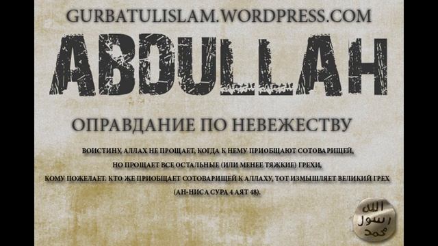 АбдуЛлаh - Абу Катада оправдание по невежеству смотреть онлайн