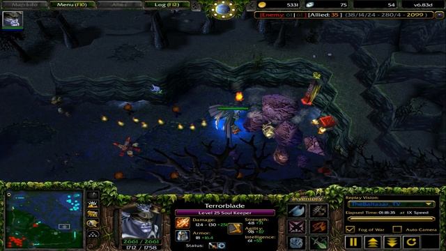DotA 6.83d - Roshan 1 HIT = KILL смотреть онлайн