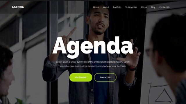 Agenda - One Page Parallax Template | Themeforest Website Templates and Themes смотреть онлайн