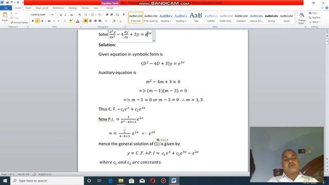Differential equations of second and higher order 003 смотреть онлайн