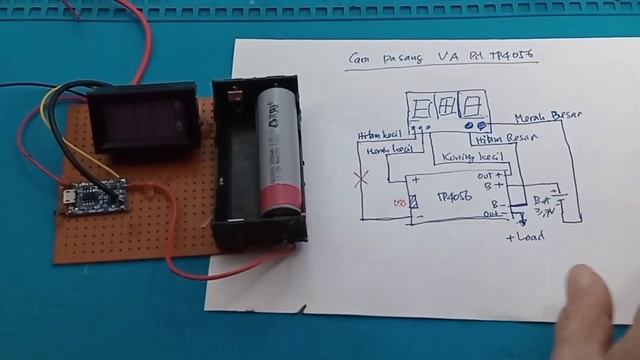 Cara pasang Volt ampere meter digital 100V 10A pada TP4056 смотреть онлайн