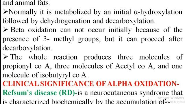 Alpha and Omega oxidation of Fatty acid/fatty acid oxidation/Lipid Metabolism by Dheerendra Kumar смотреть онлайн