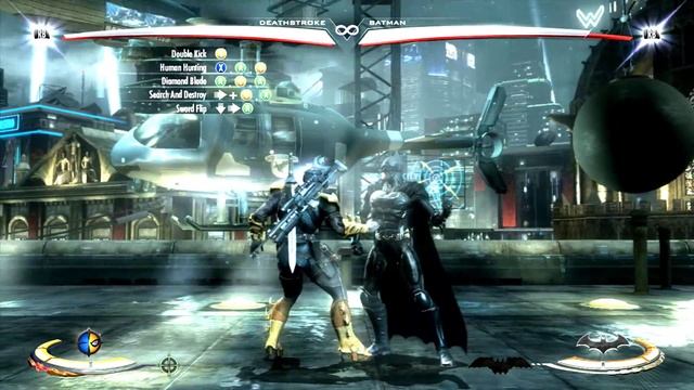 Injustice - Combo Tutorial - Deathstroke (37% No Meter) смотреть онлайн