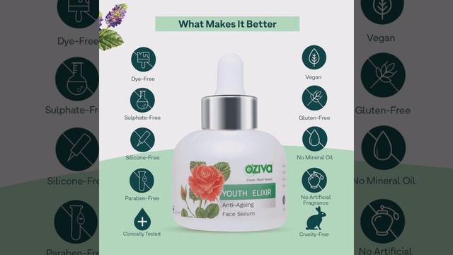 OZiva Youth Elixir Anti-Ageing Face Serum (with Phyto Retinol, Rose & Tiare Flower) смотреть онлайн