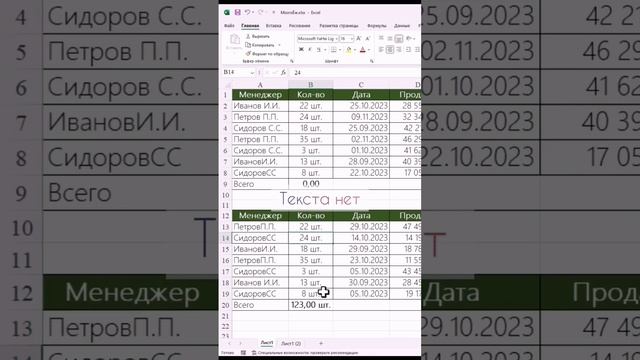 Почему Excel в таблице считает сумму не правильно #лайфхаки #таблица  #excel