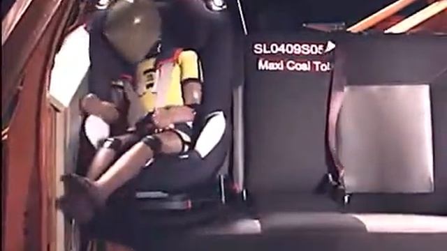 Краш-тест автокресла Maxi-Cosi Tobi, боковой удар смотреть онлайн