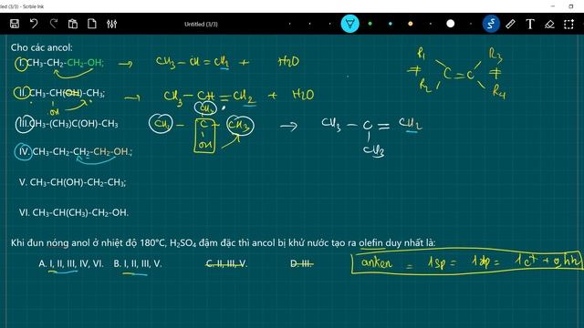 Khi đun nóng anol ở nhiệt độ 180°C, H2SO4 đậm đặc thì ancol bị khử nước tạo ra olefin duy nhất смотреть онлайн