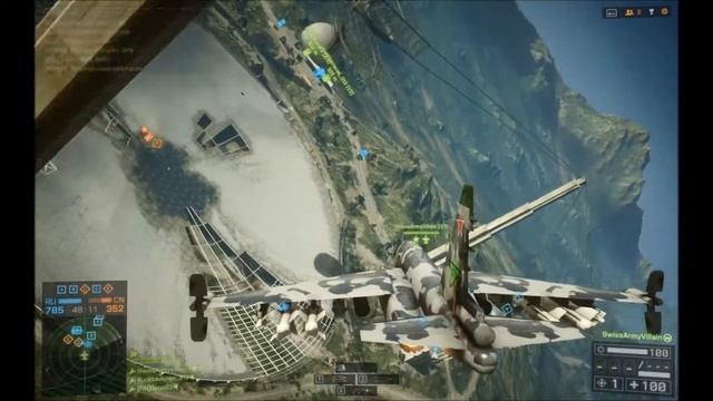 Bf4 Jet Kills Aircombat skills SwissArmyVillain смотреть онлайн