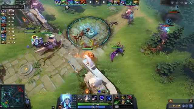 Fear (Luna) - Gameplay Dota 2 #MMR смотреть онлайн
