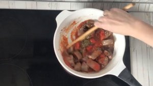 Баранина с картошкой тушеная