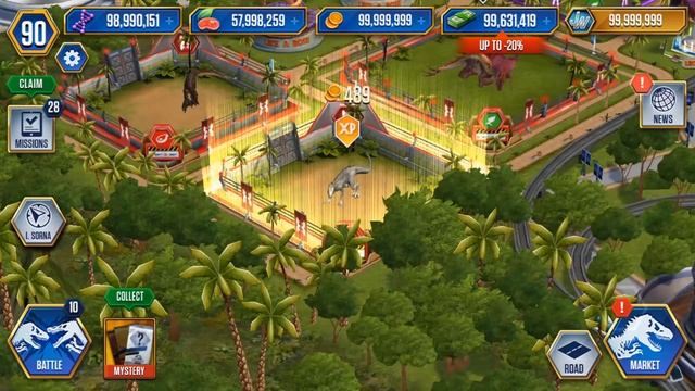 NEW INDORAPTOR GEN 2 MAX LV 40 FULL X3 FEEDING | JURASSIC WORLD THE GAME смотреть онлайн
