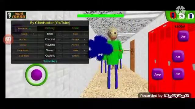 BALDIS BASICS IN EDUCATION MOD MENU CIBER HACKER! смотреть онлайн