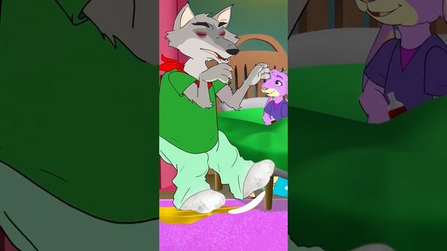Wolf and Seven Little Goats | Fairy Tales & Bedtime Stories | Cartoon Animation for Kids | #shorts смотреть онлайн