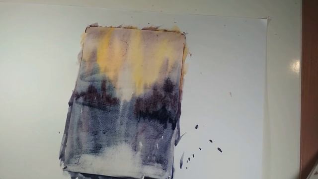 Before dawn. Nina Masiuk #watercolor #aquarelle #акварель ＃水彩 #acuarela #УрокиРисования смотреть онлайн